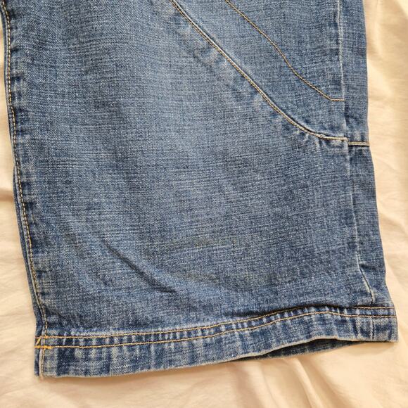 Vtg PJL Industries UK W11 Jeans Size 36x33 Medium Wash Blue Denim Baggy Fit - Picture 8 of 14